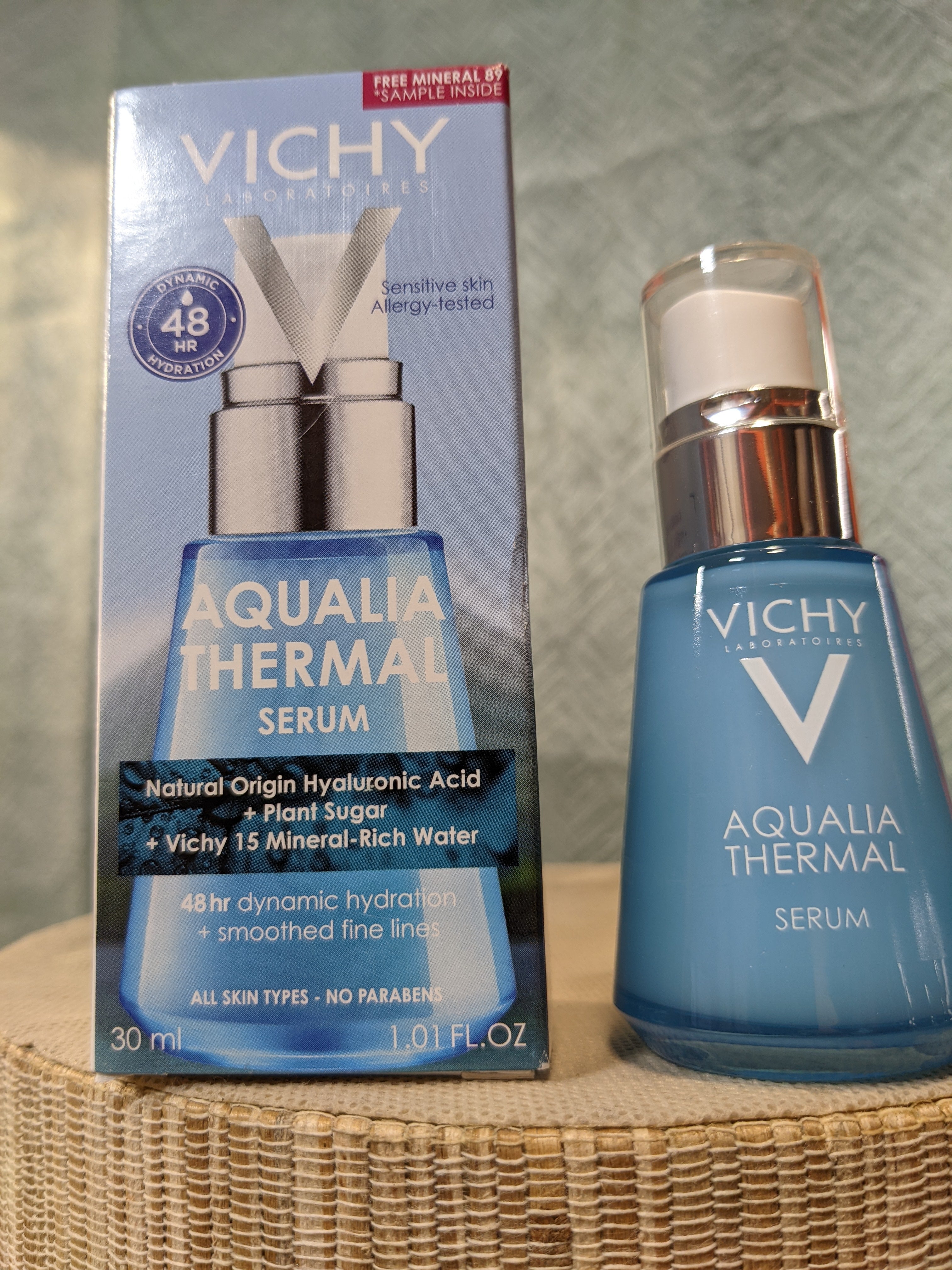 Vichy Aqualia Thermal Hydrating Face Serum, Hyaluronic Acid Serum for Face with 97% Natural Origin Ingredients, Smooth Fine Lines and Wrinkles, Silicone and Mineral Oil Free (7568961503470)